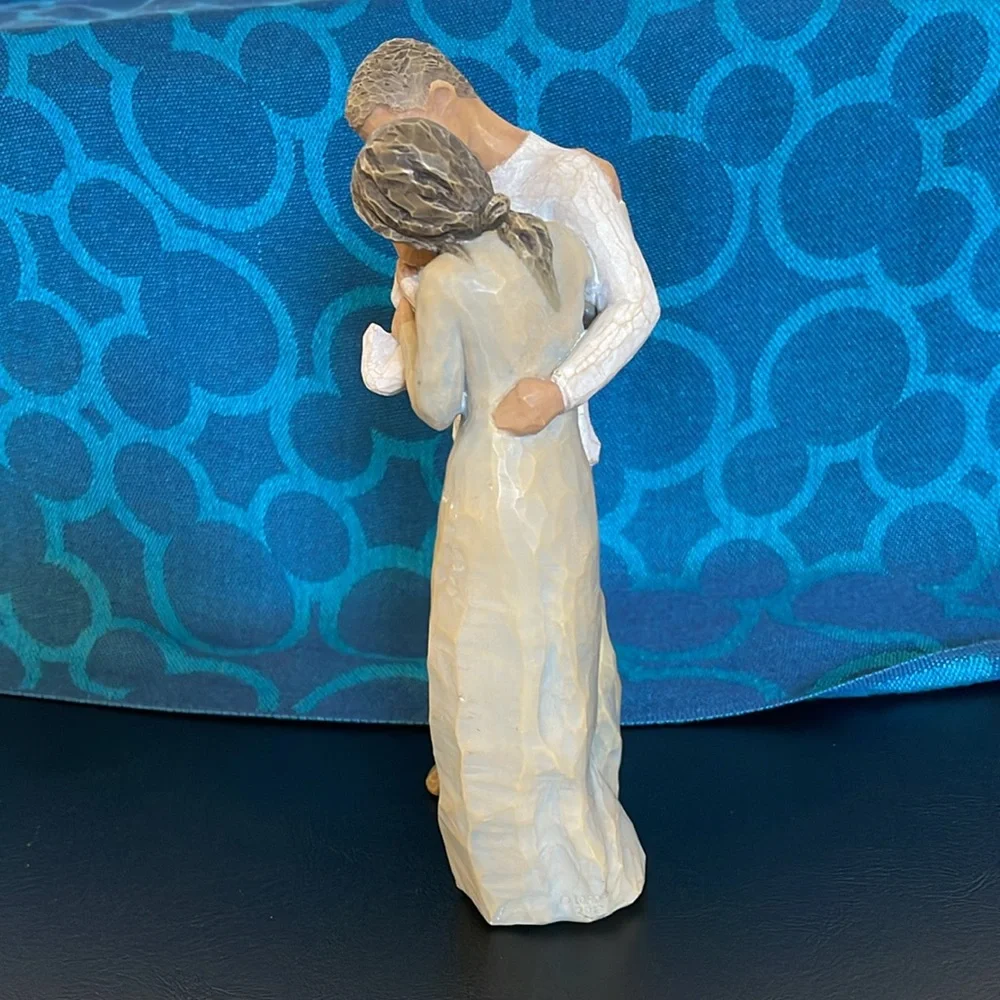 Family Figurine with Baby Willow tree 2013 “We are Three”